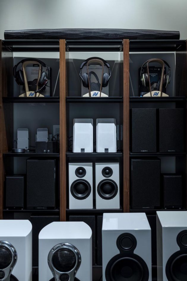 Audiovisionaries Showroom with Speakers