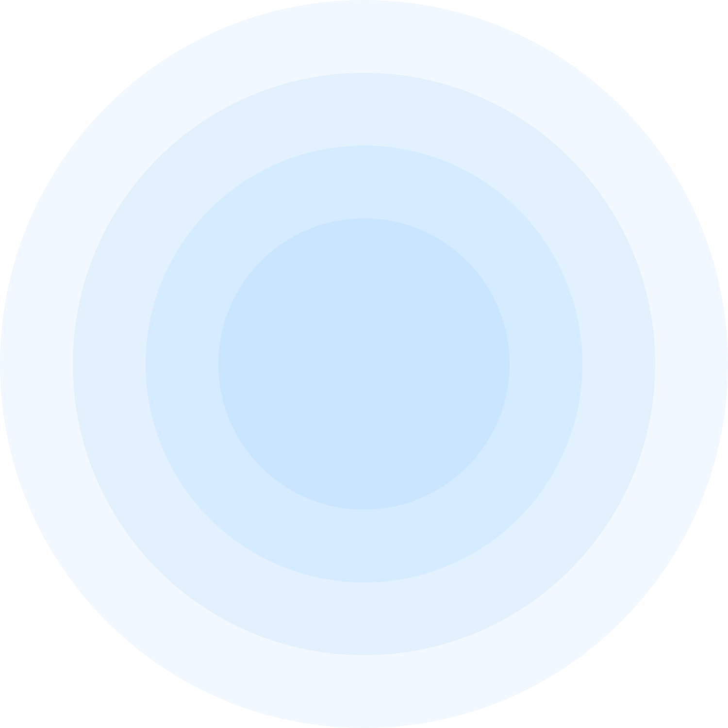 A solid blue circle representing a simplistic graphic design element.